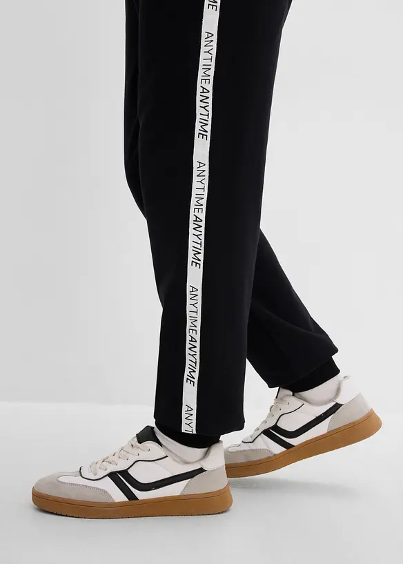 Pantalon de jogging doux en coton m&eacute;lang&eacute;, bonprix