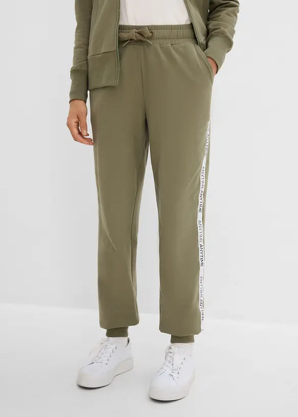 Pantalon de jogging doux en coton m&eacute;lang&eacute;, bonprix
