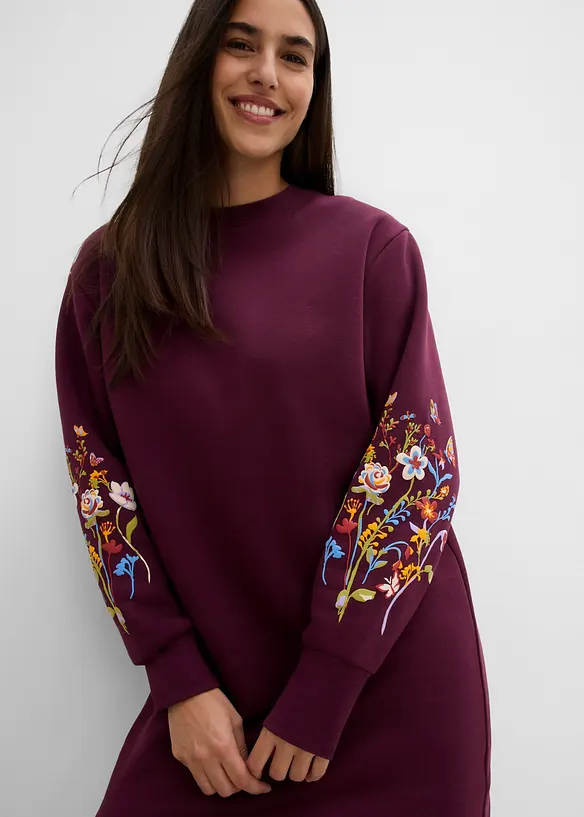 Sweatkleid aus Baumwoll-Mix, bonprix