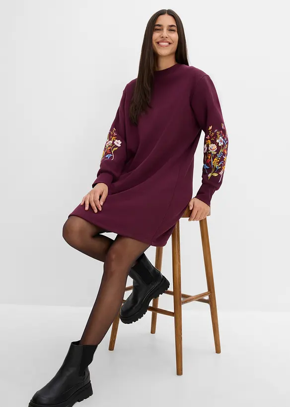 Sweatkleid aus Baumwoll-Mix, bonprix