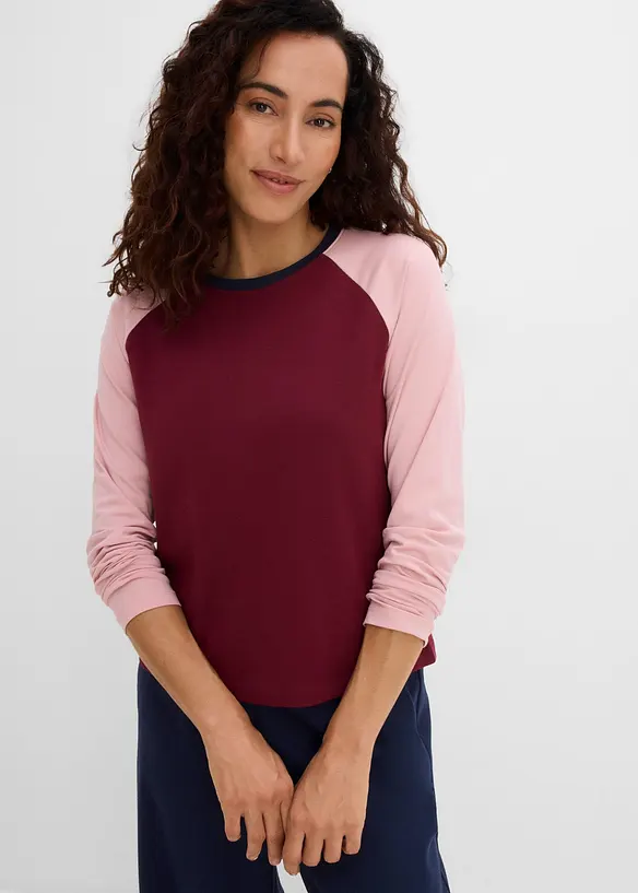Raglanshirt aus Bio-Baumwoll-Mix, bonprix