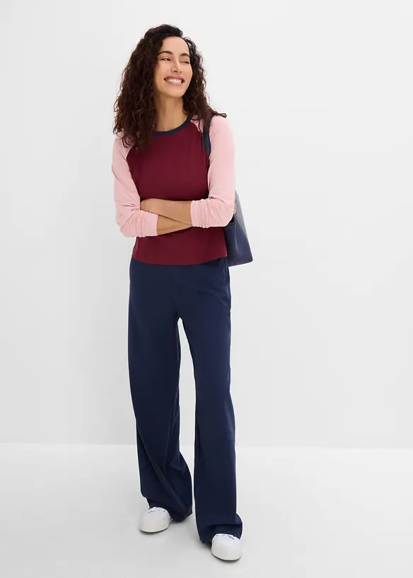 Raglanshirt aus Bio-Baumwoll-Mix, bonprix