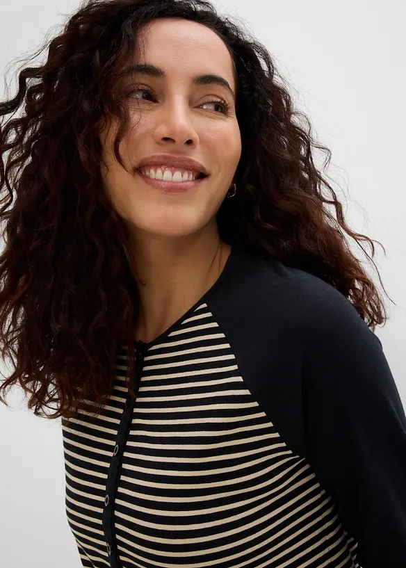 T-shirt en coton extensible &agrave; manches raglan, bonprix