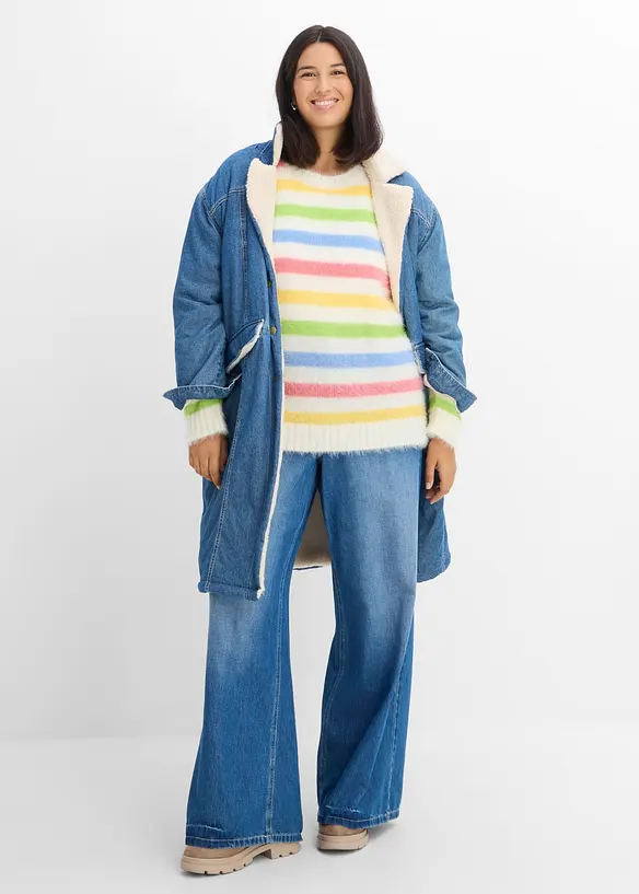 Pull en maille textur&eacute;e, bonprix