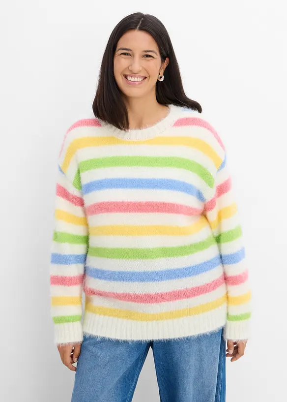 Pull en maille textur&eacute;e, bonprix