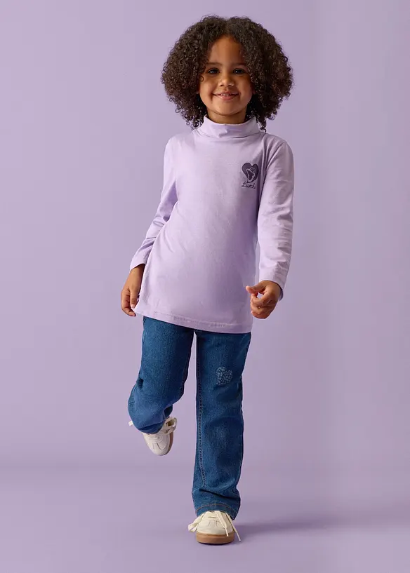 Lot de 2 T-shirts col roul&eacute; en coton doux, Lurchi