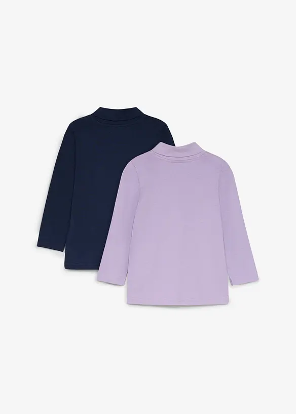 Lot de 2 T-shirts col roul&eacute; en coton doux, Lurchi