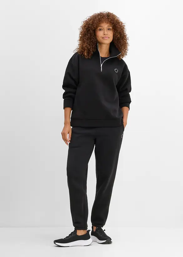 Sweat chaud &agrave; col zipp&eacute;, s&eacute;chage rapide, bonprix
