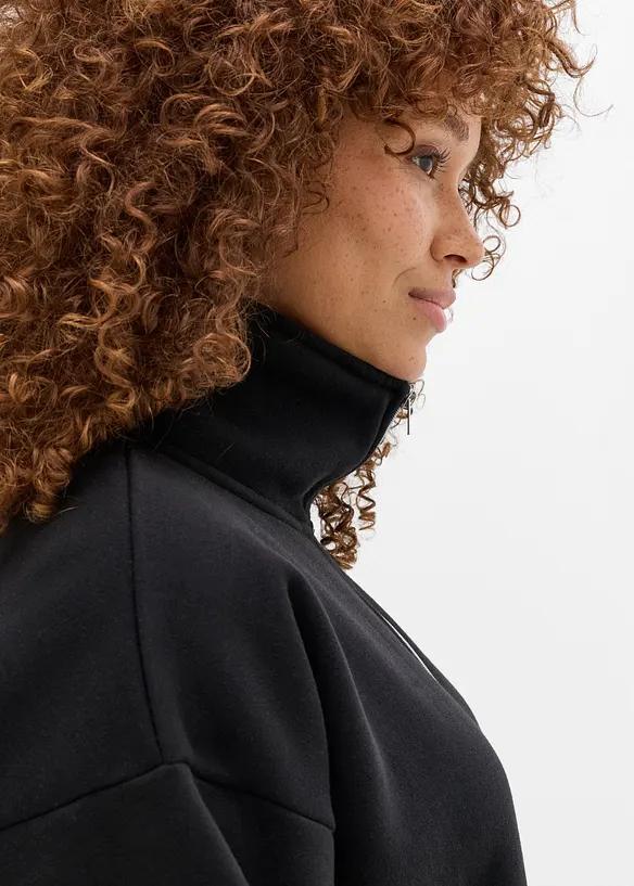 Sweat chaud &agrave; col zipp&eacute;, s&eacute;chage rapide, bonprix