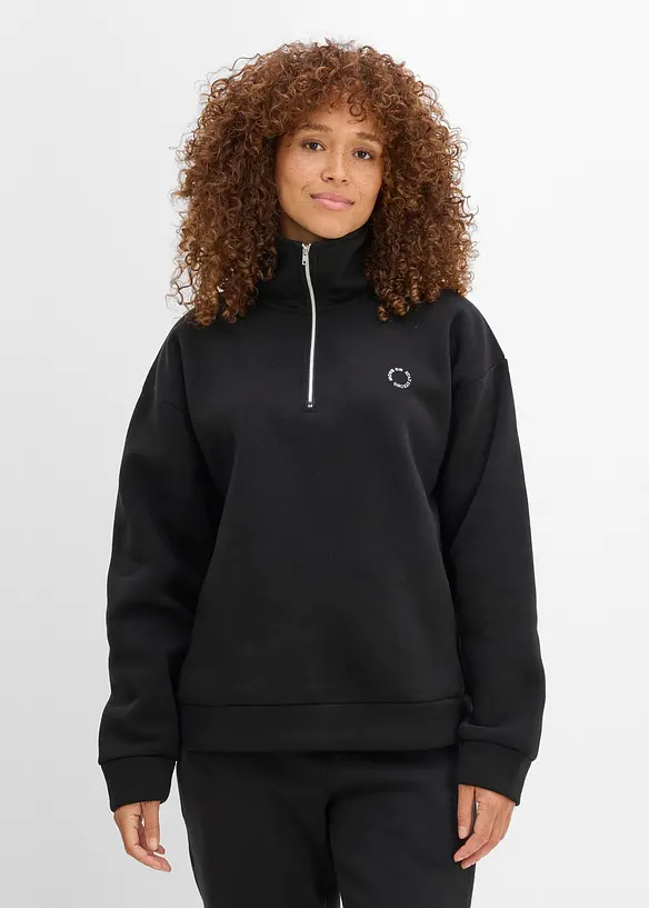 Sweat chaud &agrave; col zipp&eacute;, s&eacute;chage rapide, bonprix