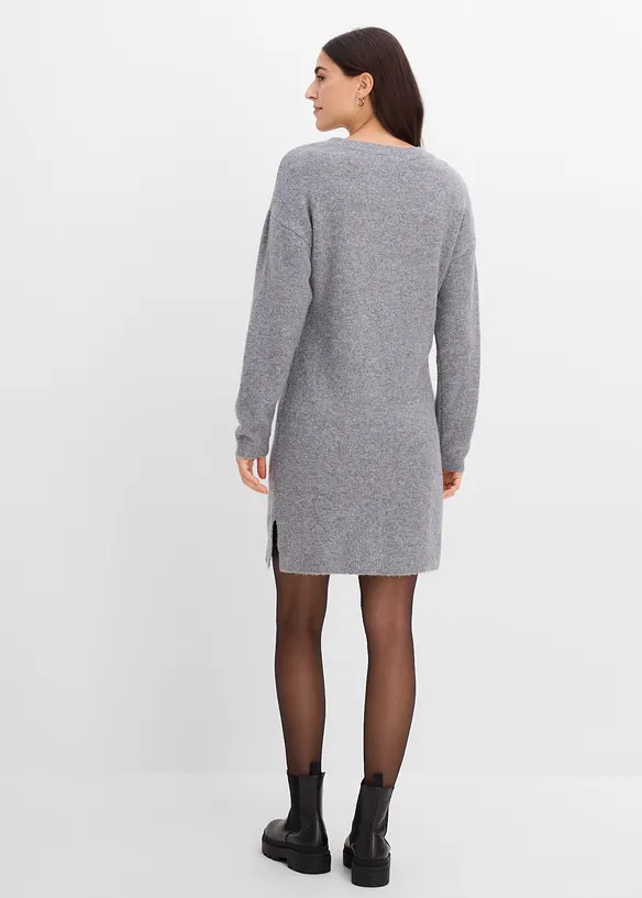 Strickkleid mit Applikation, bonprix