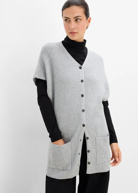 Strick-Cape aus feinem Viskose-Mix, bonprix