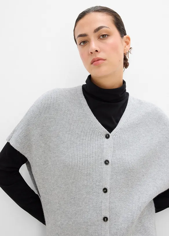 Strick-Cape aus feinem Viskose-Mix, bonprix