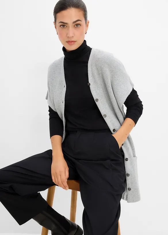 Strick-Cape aus feinem Viskose-Mix, bonprix