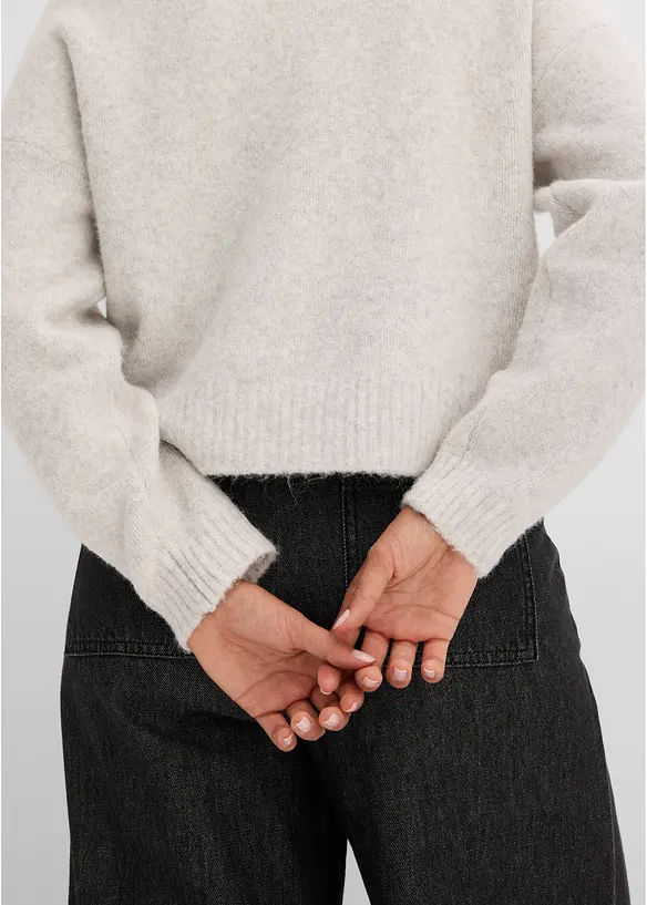 Pull avec applications de strass, bonprix