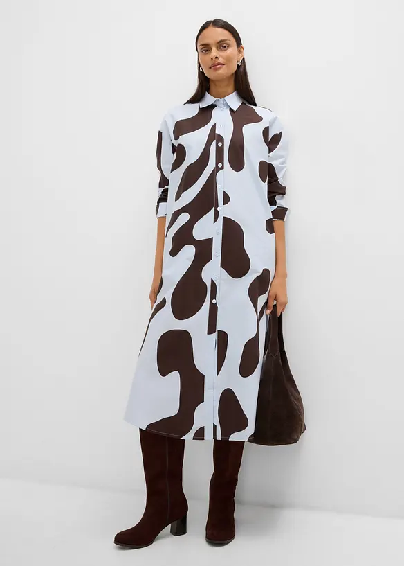 Robe-chemise 100% coton, bonprix