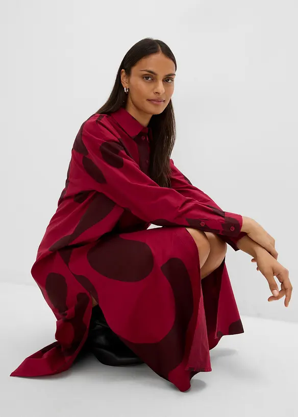 Robe-chemise 100% coton, bonprix