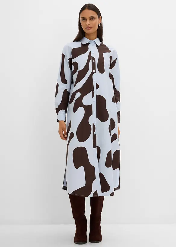 Robe-chemise 100% coton, bonprix