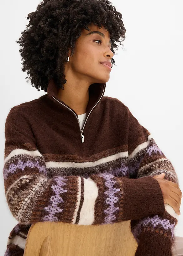 Langer Fair Isle Pullover, bonprix
