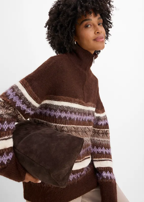 Langer Fair Isle Pullover, bonprix