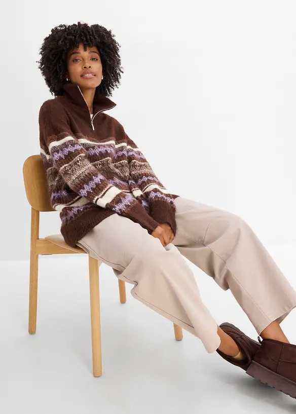 Langer Fair Isle Pullover, bonprix