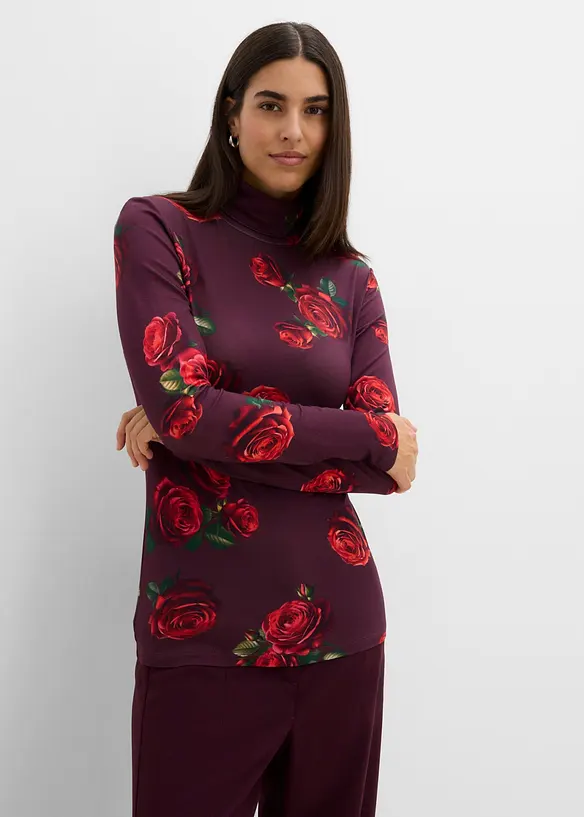 Langarmshirt aus softem Viskose-Mix, bonprix