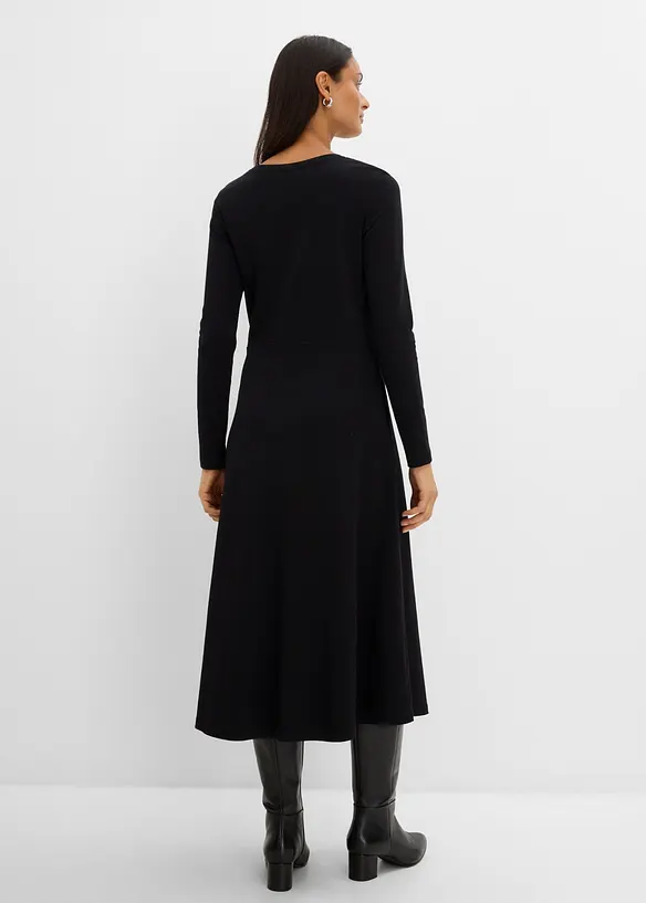 Midikleid aus schwerer Bio-Baumwolle, bonprix