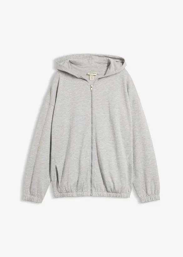 Kapuzen-Sweatjacke aus weichem Baumwoll-Mix, bonprix