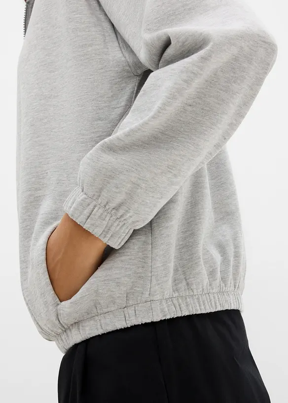 Kapuzen-Sweatjacke aus weichem Baumwoll-Mix, bonprix