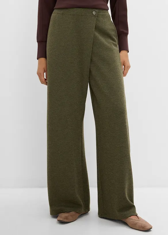 Pique-Hose mit asymmetrischem Verlauf, bonprix