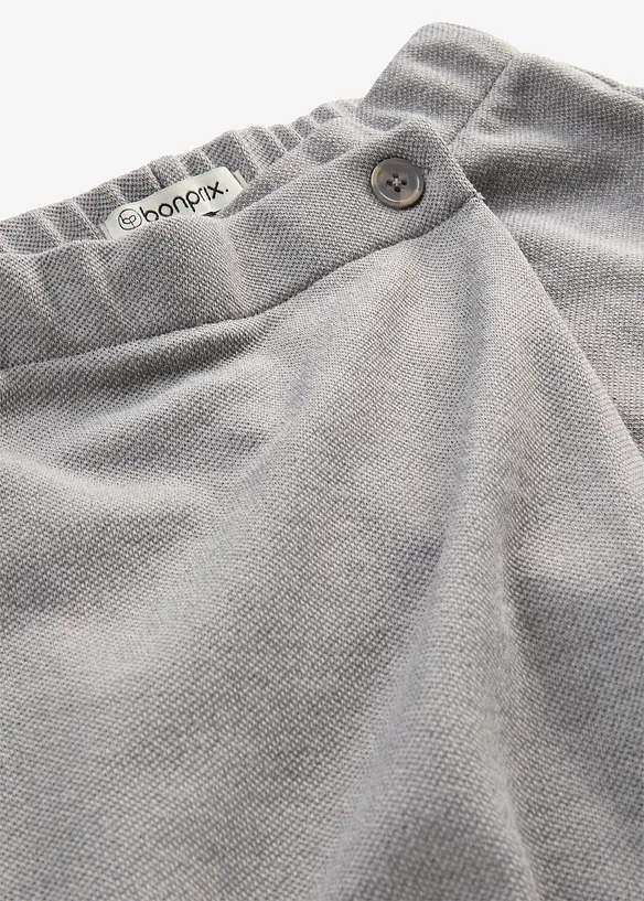 Pique-Hose mit asymmetrischem Verlauf, bonprix