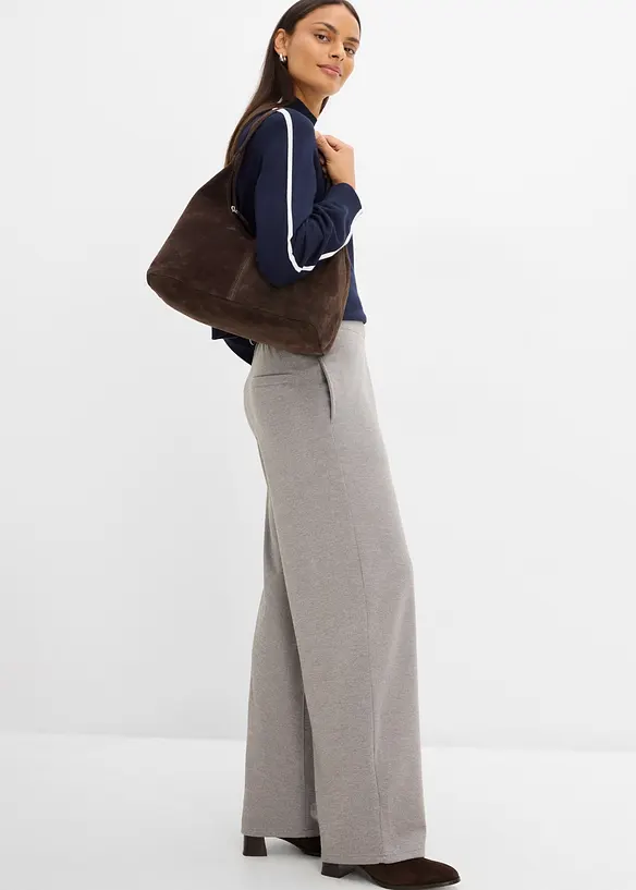 Pique-Hose mit asymmetrischem Verlauf, bonprix
