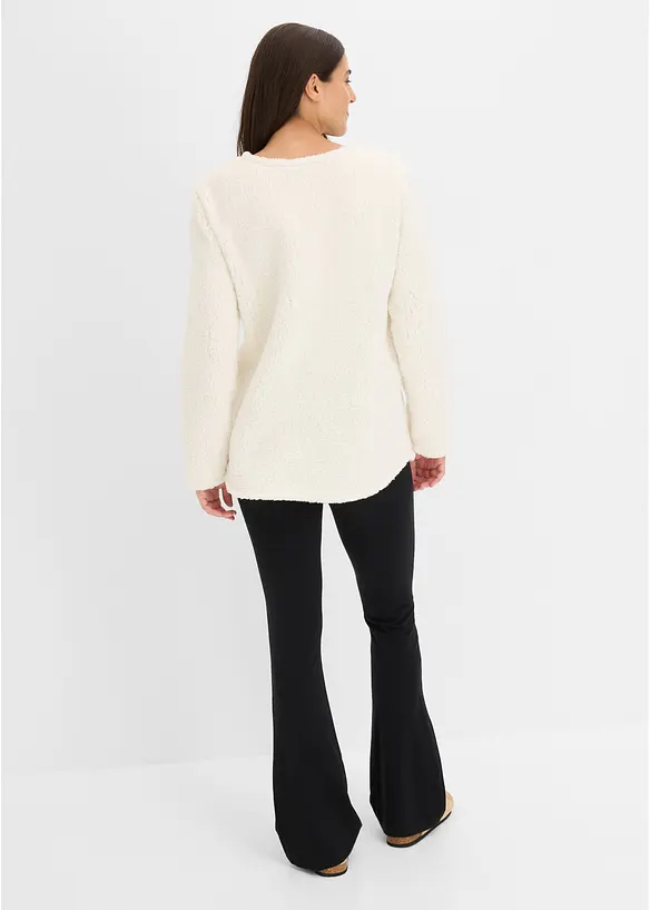 Loungewear Teddyfleece Hausanzug mit Leggings, bonprix