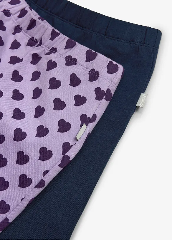 Lot de 2&nbsp;leggings thermiques Lurchi en coton doux, Lurchi