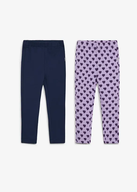 Lot de 2&nbsp;leggings thermiques Lurchi en coton doux, Lurchi