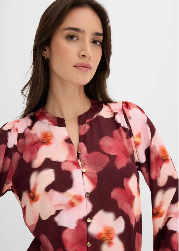 Blouse en cr&ecirc;pe textur&eacute;, bonprix
