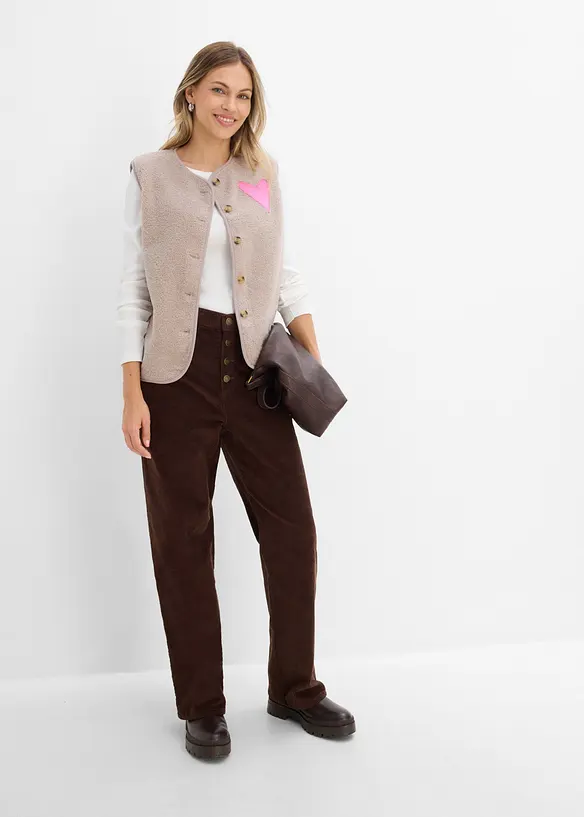 Gilet sans manches en sherpa, bonprix