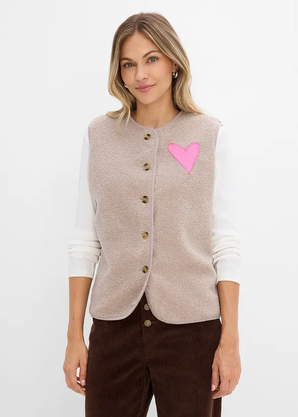 Gilet sans manches en sherpa, bonprix