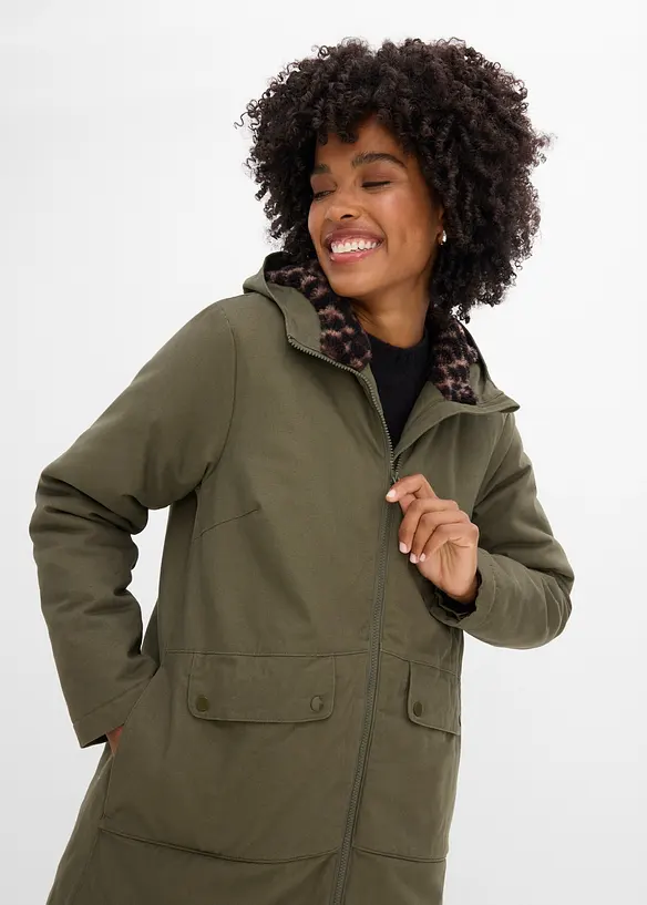 Parka doubl&eacute;e sherpa, bonprix