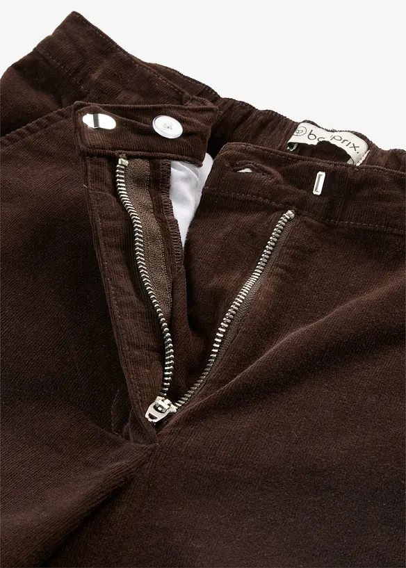 Pantalon taille haute en velours c&ocirc;tel&eacute;, bonprix
