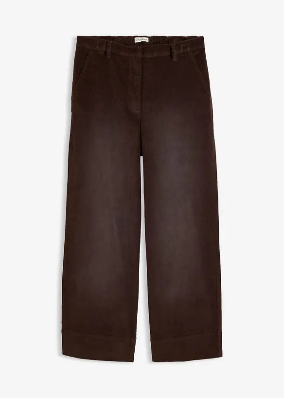 Pantalon taille haute en velours c&ocirc;tel&eacute;, bonprix