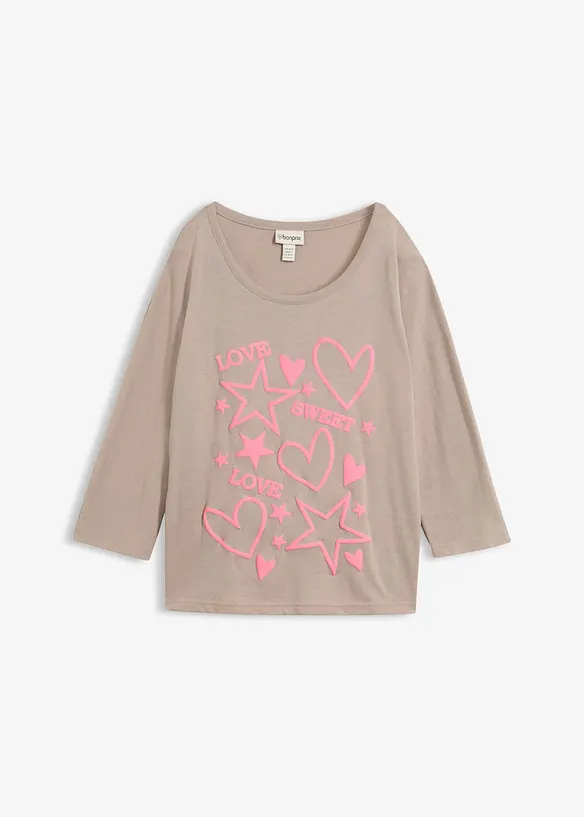 Oversize-Shirt aus Baumwoll-Mix, bonprix