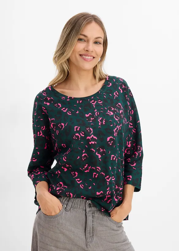 Oversize-Shirt aus Baumwoll-Mix, bonprix