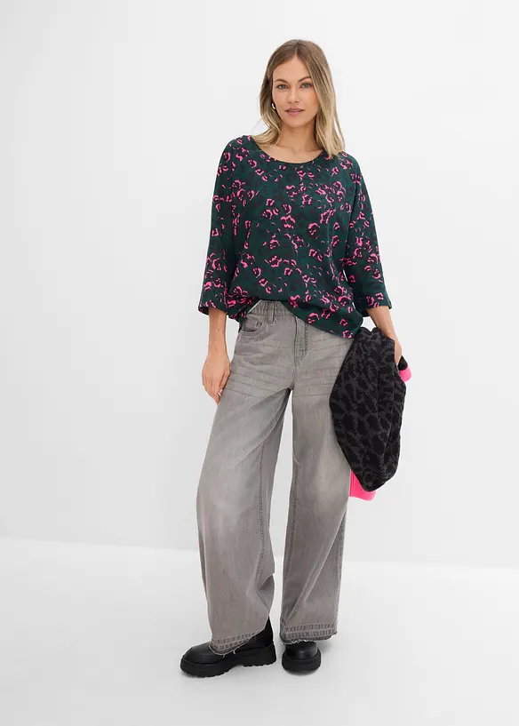 Oversize-Shirt aus Baumwoll-Mix, bonprix