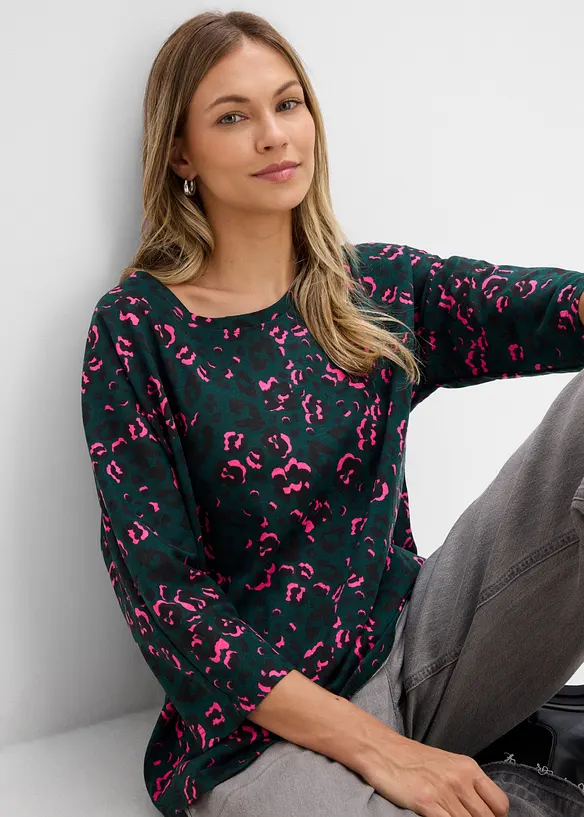 Oversize-Shirt aus Baumwoll-Mix, bonprix