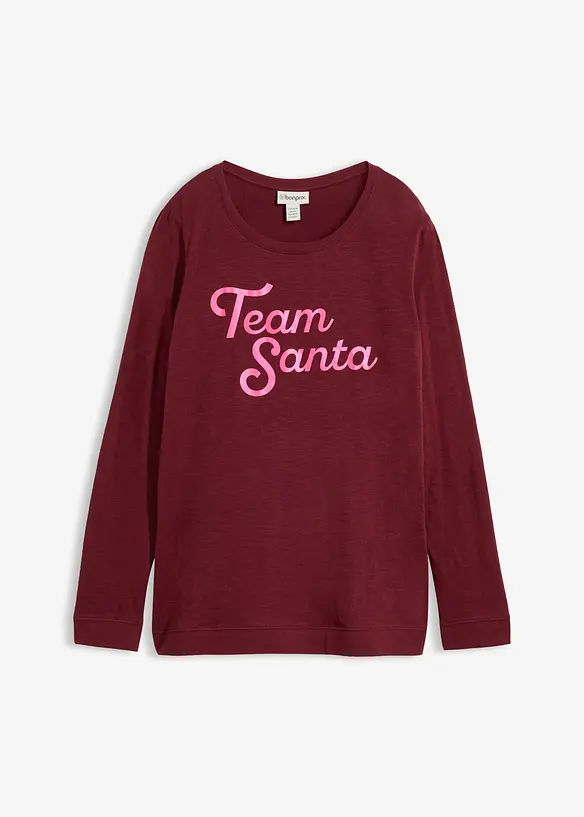T-shirt manches longues 100% coton, bonprix