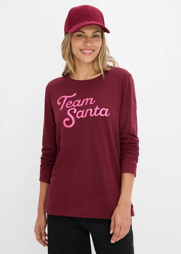 T-shirt manches longues 100% coton, bonprix