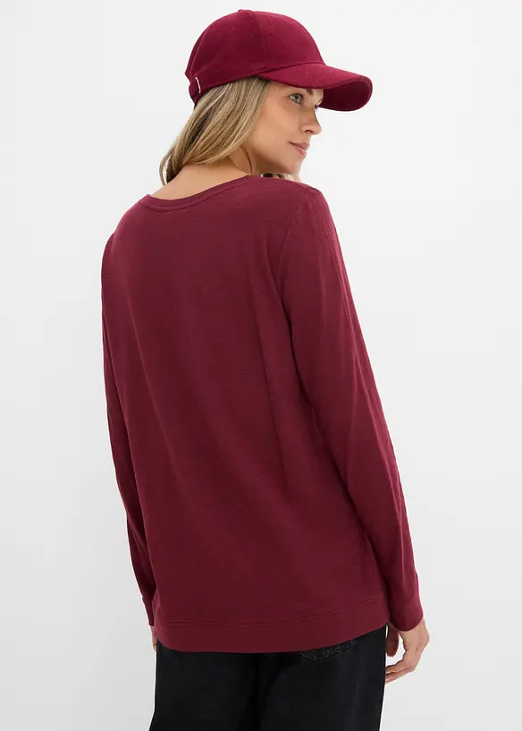 T-shirt manches longues 100% coton, bonprix