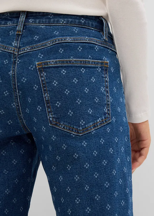 Jean Wide Leg, taille mi-haute, bonprix