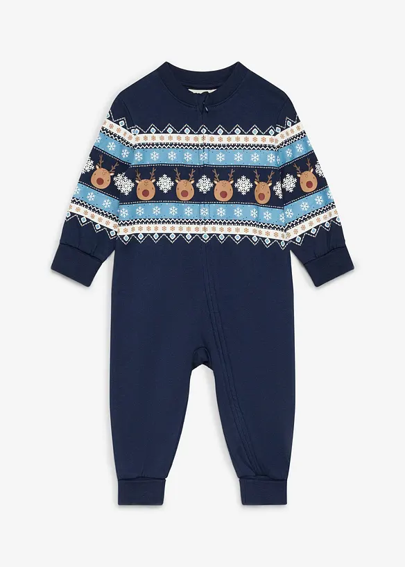 Combinaison de No&euml;l en coton gratt&eacute; doux, bonprix